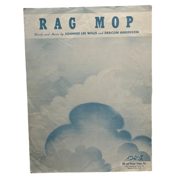 Office Rag Mop Vintage Piano Sheet Music Johnnie Lee Wills And Deacon